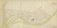 ouvrir dans la visionneuse : Plan de détail, nombre des maisons et noms des propriétaires des terrains, bâtiments, cours et jardins contenus dans le VIIe canton de la Ville de Strasbourg. [1765].