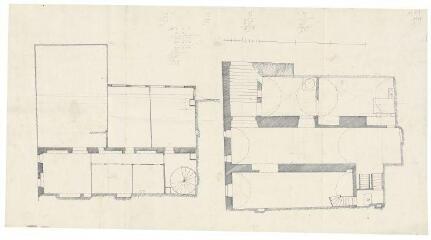 1 vue  - Falkenkeller, état ancien.- Plan des étages (?), [18e siècle]. (ouvre la visionneuse)