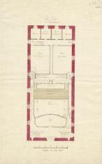 1 vue  - Comoedie Haus. Plan projeté du rez-de-chaussée.- [18e siècle] (ouvre la visionneuse)