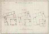 ouvrir dans la visionneuse : Plans de la maison curiale près de l'Eglise Neuf. [18e siècle].