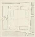 1 vue  - Marché Gayot, plan du local [18e siècle]. (ouvre la visionneuse)