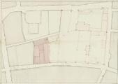 1 vue  - Plan de l\'ancien Bruderhoff, présentement place Gayot. [18e siècle]. (ouvre la visionneuse)