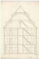 1 vue  - Coupe de profil d\'une maison de type alsacien. [17e ou 18e siècle]. (ouvre la visionneuse)