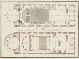 1 vue  - Plan du rez-de-chaussée et des premières loges de la Comédie Française. [18e siècle]. (ouvre la visionneuse)
