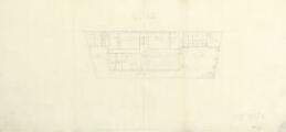 1 vue  - [Premier projet du casernement de la maréchaussée au quartier de Saint-Jean, rez-de-chaussée, 1784]. (ouvre la visionneuse)