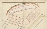 1 vue  - [Projet du corps de casernes au quartier de St-Jean, 1784]. (ouvre la visionneuse)