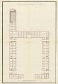 1 vue  - Plan du premier étage du premier projet [18e siècle]. (ouvre la visionneuse)
