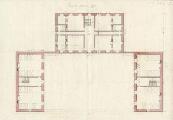 1 vue  - Plan du 1er étage [Quartier Saint-Nicolas, corps des casernes des ouvriers]. [18e siècle]. (ouvre la visionneuse)