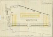 1 vue  - [Quartier de la Dauphine, plan du local, quartier d\'artillerie]. [18e siècle]. (ouvre la visionneuse)