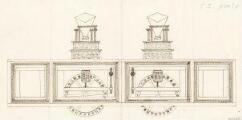 1 vue  - [Vue latérale du mécanisme d\'un moulin]. [18e siècle]. (ouvre la visionneuse)