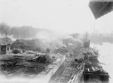 ouvrir dans la visionneuse : Bassin d'Austerlitz, incendie du 18 septembre 1928.