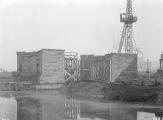 1 vue  - Pont d\'Anvers, construction (29 janvier 1927). (ouvre la visionneuse)