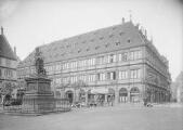 ouvrir dans la visionneuse : Place Gutenberg, Neubau et statue Gutenberg.