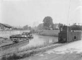 1 vue  - Port de Huningue, halage électrique (31 mai 1933). (ouvre la visionneuse)
