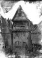 ouvrir dans la visionneuse : Dambach-la-Ville, façade de maison (septembre 1886).