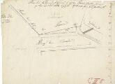1 vue  - Plan des Lallemand plätzleins, so Herr von Pastoris zwischen seinem garten und des Allee begehrt enthält 1785 quad[rat] schuh Stadtmess. (ouvre la visionneuse)