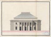 1 vue  - [Vauxhall, façade avec colonnes]. [18e siècle]. (ouvre la visionneuse)