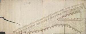 1 vue  - Plan über den [Teich]kopf vor dem Fischer Thor de 1588 ; Uberschlag der [Bruche] vor dem VischerThor gemacht Anno 1588. (ouvre la visionneuse)