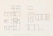 ouvrir dans la visionneuse : Plan de la Maison du Chasseur au forêt inférieur avant les changements faits en 1786. [18e siècle].