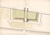 1 vue  - Plan de l\'ancienne fausse Porte des Bouchers.[1820]. (ouvre la visionneuse)