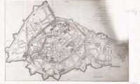 ouvrir dans la visionneuse : Plan topographique de la Ville de Strasbourg divisée en 4 cantons.