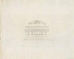 1 vue  - [Projet de façade pour le nouveau théâtre Napoléon].[1808]. (ouvre la visionneuse)