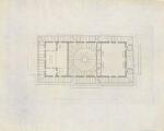 1 vue  - [Plan de l\'étage supérieur du nouveau théâtre Napoléon (projet), au niveau de la coupole].[1808]. (ouvre la visionneuse)