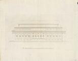 1 vue  - [Projet de façade latérale pour le nouveau théâtre Napoléon].[1808]. (ouvre la visionneuse)