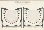 ouvrir dans la visionneuse : Théâtre de Strasbourg, Plans de la distribution des places. [vers 1840].