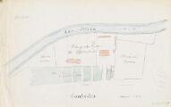 1 vue  - [ Plan de terrains en bordure de l\'AAr, au Contades, Strasbourg]. [1800]. (ouvre la visionneuse)