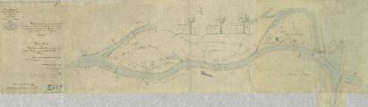 ouvrir dans la visionneuse : Plan de la rivière d'Ill canalisée entre le Pont-Royal et le Canal de l'Ill au Rhin.-