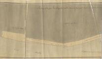 1 vue  - Plan du quai de la Petite France longeant le canal de navigation dressé pour la reconstruction [déchiré].[1810]. (ouvre la visionneuse)