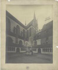 ouvrir dans la visionneuse : [Eglise Saint-Pierre-le-Jeune protestante, vue du cloître]. [1910].