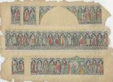 ouvrir dans la visionneuse : [Eglise Saint-Pierre-Le-Jeune protestante, plusieurs frises murales représentant les différents prophètes, ainsi qu'une descente de croix]. [1900].