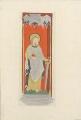 1 vue  - [Eglise Saint-Pierre-Le-Jeune protestante, peinture d\'une statue de Saint Matthieu à placer dans une niche]. [1900]. (ouvre la visionneuse)