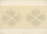 ouvrir dans la visionneuse : [Eglise Saint-Pierre-Le-Jeune protestante, deux projets de décoration d'une voûte, motifs floraux]. [1900].
