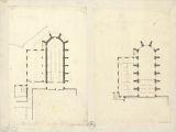 1 vue  - [Temple-Neuf, vue en plan du premier étage ]. [1820]. (ouvre la visionneuse)