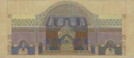 1 vue  - [Eglise Saint-Florent, projets de décoration intérieure] (ouvre la visionneuse)