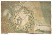 1 vue  - [Plan de l\'enceinte fortifiée de Philippsbourg, dans le Palatinat]. (ouvre la visionneuse)