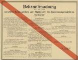 1 vue  - Bekanntmachung betreffend Beschlagnahme und Höchstpreise von Papier- und garnabfällen, vom 13. Juli 1918. (ouvre la visionneuse)