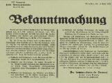 ouvrir dans la visionneuse : Bekanntmachung [12. April 1918].
