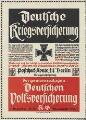 1 vue  - Deutsche Kriegsversicherung - der gemeinnützigen Deutschen Volksversicherung. (ouvre la visionneuse)