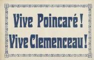 1 vue  - Vive Poincaré, vive Clémenceau ! (ouvre la visionneuse)
