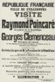 1 vue  - Programme de la visite de Raymond Poincaré et Georges Clémenceau, 9 décembre 1918. (ouvre la visionneuse)