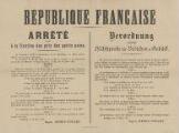 1 vue  - République Française. Arrêté du 24 mars 1919 relatif à la fixation des prix des petits pains. (ouvre la visionneuse)