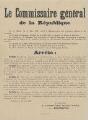 1 vue  - Le commissaire général de la République. Arrêté du 31 mars 1919 relatif au code d\'assurances sociales en Alsace et Lorraine. (ouvre la visionneuse)