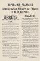 1 vue  - République Française - Administration militaire de l\'Alsace et de la Lorraine. Arrêté du 26 novembre 1918 relatif au régime monétaire de l\'Alsace et de la Lorraine. (ouvre la visionneuse)