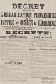 1 vue  - Décret du 06 décembre 1918 relatif à l\'organisation provisoire de la justice en Alsace et Lorraine. (ouvre la visionneuse)