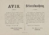 1 vue  - Avis relatif aux pièces de monnaies en argent et l\'argent-papier allemand. (Le maire de la ville de Strasbourg : Peirotes, 30 novembre 1918). (ouvre la visionneuse)