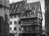 1 vue  - Strasbourg, Maison de l\'Œuvre Notre-Dame, rue du Maroquin (maison à colombages). (ouvre la visionneuse)